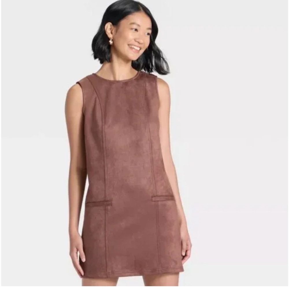 NWT Women's Suede Mini Dress - A New Day™
